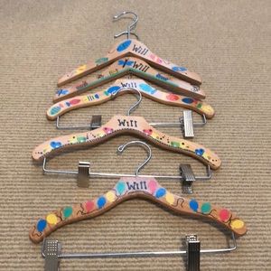 **WILL** Hand painted wood hangers personalized